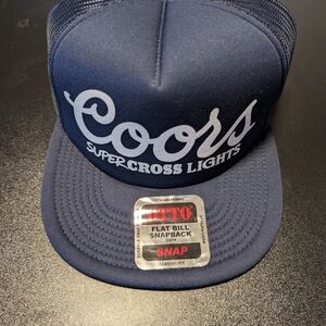 Coors Supercross Lights Navy Snapback Hat